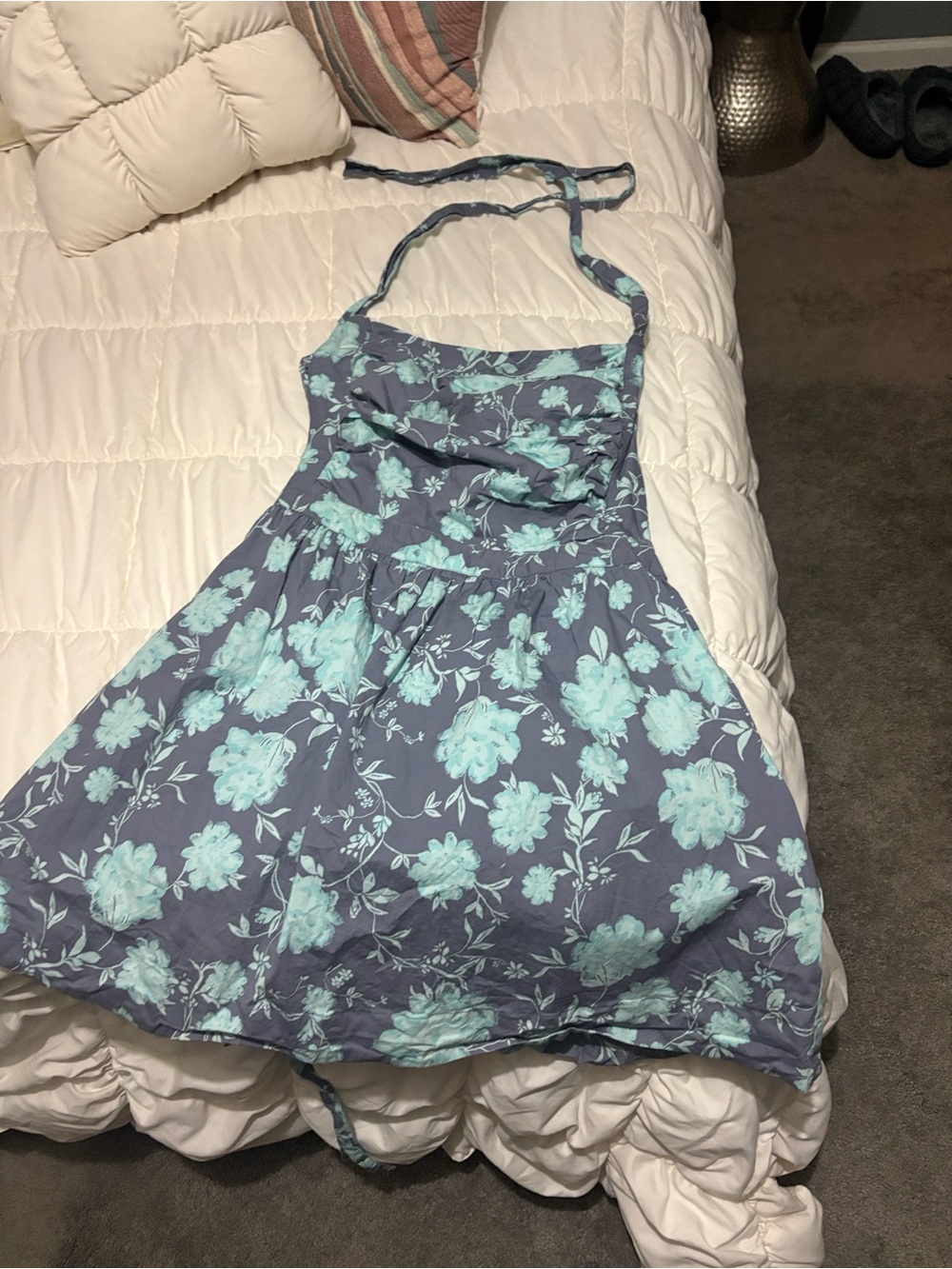 Free People Lavender Jacket with Mint Floral Print